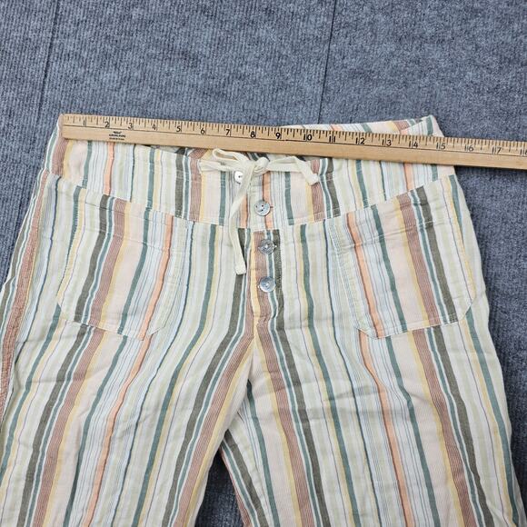 Sundance Gigi Pants Womens Small Multicolor Striped Cotton Coastal Boho Gauze - Picture 7 of 7